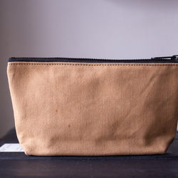 Vintage UK military canvas zip pouch 003 第2張的照片