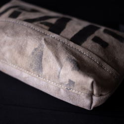 Vintage UK military canvas zip pouch 004 第3張的照片