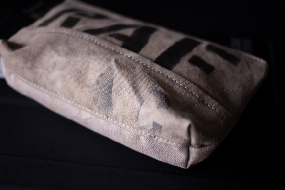Vintage UK military canvas zip pouch 004 第3張的照片