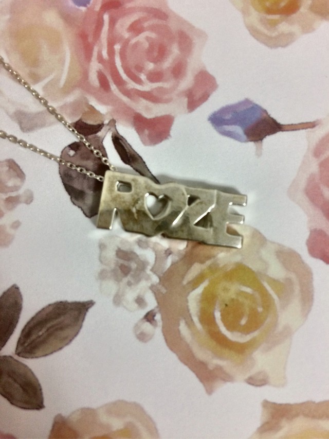 シルバー☆ROZEロゴネックレス