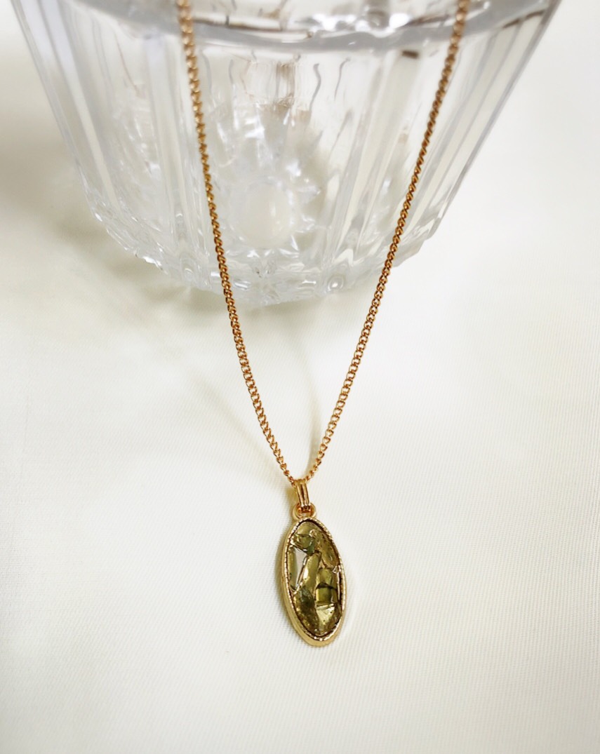 天然モルダバイト  ネックレス