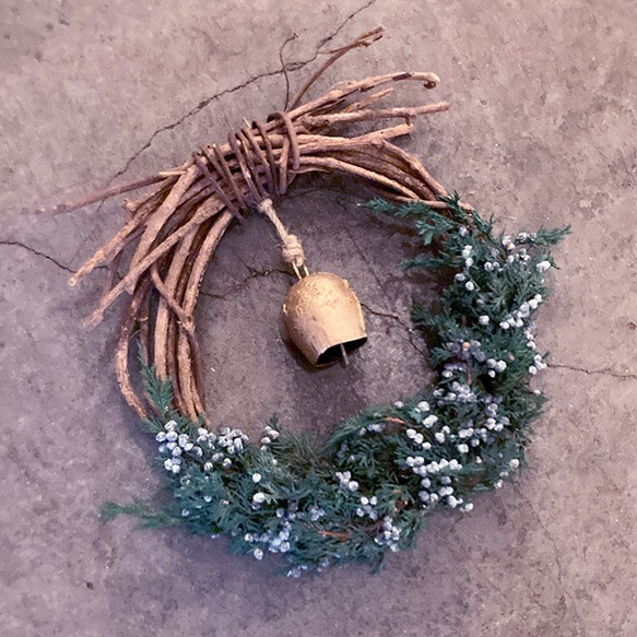 リースベル付き wreath～bell～ small 3枚目の画像