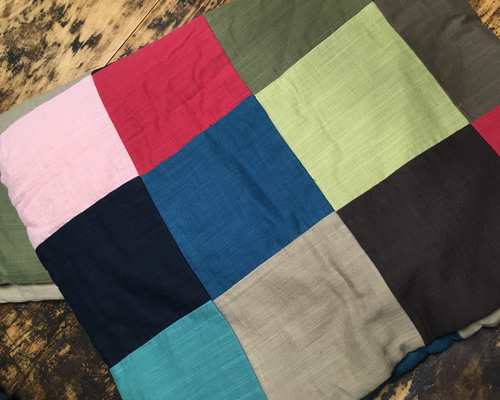 真綿入りブランケット(パッチワーク) その他ファッション雑貨