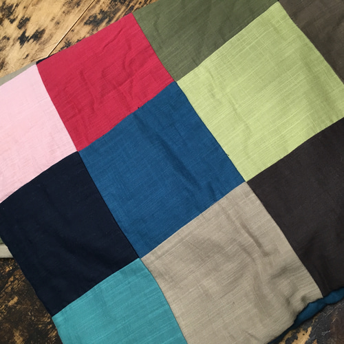 真綿入りブランケット(パッチワーク) その他ファッション雑貨