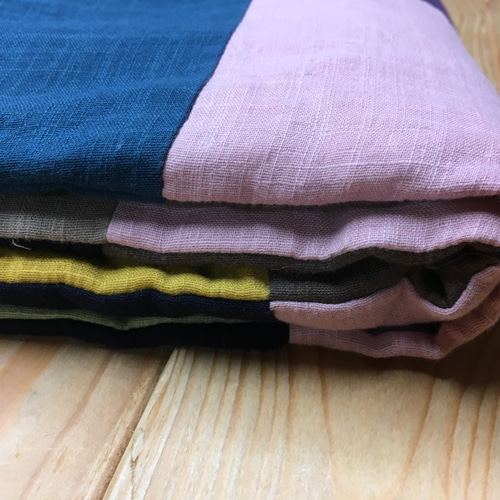 真綿入りブランケット(パッチワーク) その他ファッション雑貨