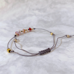 数量限定　beads Anklet〜サードオニキス〜 4枚目の画像