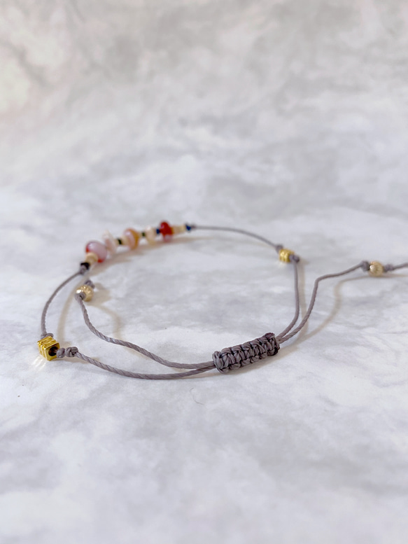 数量限定　beads Anklet〜サードオニキス〜 4枚目の画像