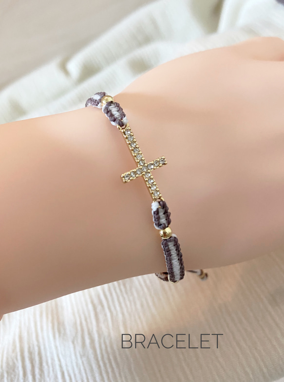 在庫処分！　特別価格にて販売　cross bracelet &anklet 5枚目の画像