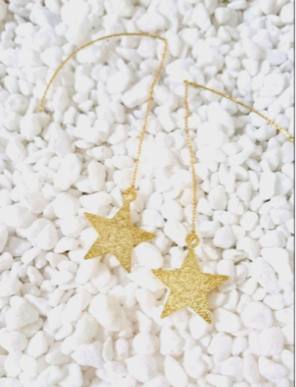 *✡ゆらゆらgold star pierce *✡ 2枚目の画像