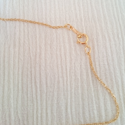 14kgf ♡ルビ-カラー gold necklace  ♡ 4枚目の画像