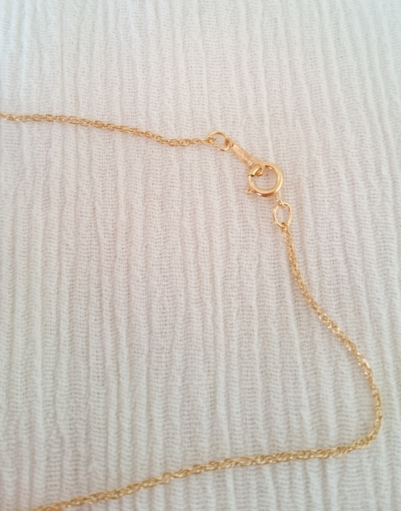 14kgf ♡ルビ-カラー gold necklace  ♡ 4枚目の画像