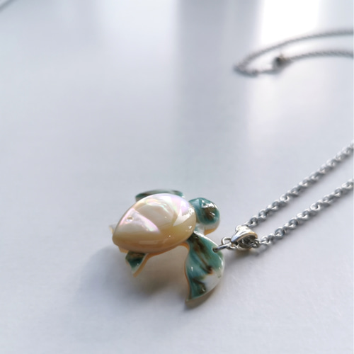 夜光貝】ホヌネックレス ネックレス・ペンダント 夜光貝jewelry KOKORO