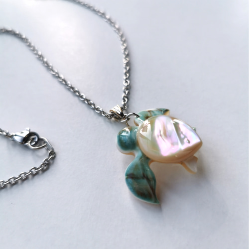 夜光貝】ホヌネックレス ネックレス・ペンダント 夜光貝jewelry KOKORO