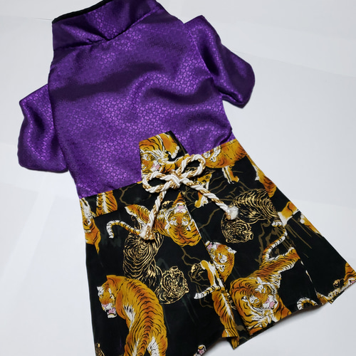 犬服♥️男の子　袴　ハンドメイド　オーダー 犬服☆着物風 袴 男の子☆ハンドメイド オーダー ペット服