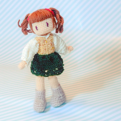 ♡えり♡ELI♡様　miniあみぐるみ あみぐるみ・アリスちゃん♡着せ替え お人形さん | iichi 日々の