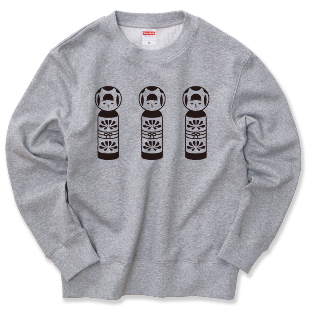 LACICO こけしスウェット (グレー / ブラック / S～XL) 送料無料 ラッピング無料 バレンタインプレゼント