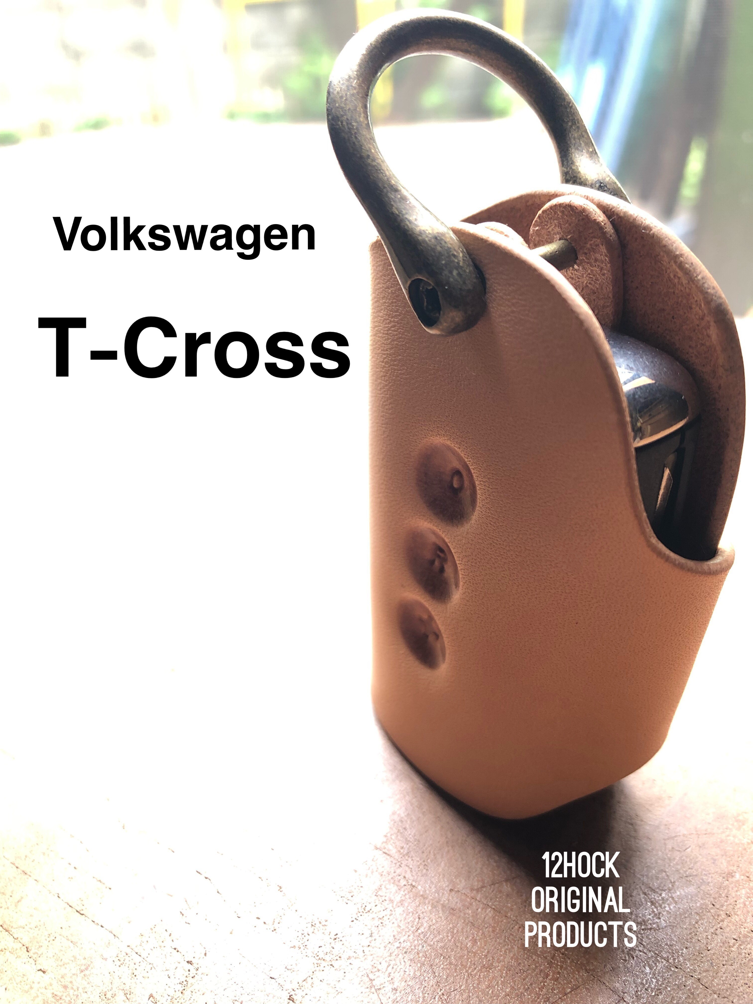 Volkswagen 純正スマートキー【T-Cross他】 レザーケース 〜ナチュラル