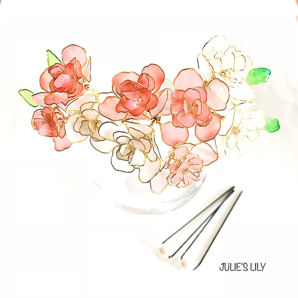 八重咲きペチュニア［ピンク×白］  Uピン5本セット 3枚目の画像