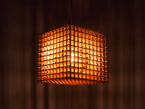 桧のペンダントライト sphere/cube #001 1枚目の画像