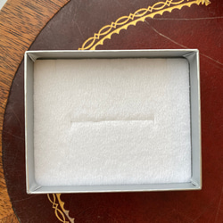 スポンジ入り日本製ジュエリーBOX　⁂4個SET⁂　white×gray 4枚目の画像