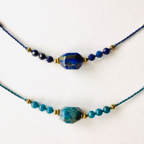 青い石のネックレスB ネックレス・ペンダント 紗乃屋 通販 11754018