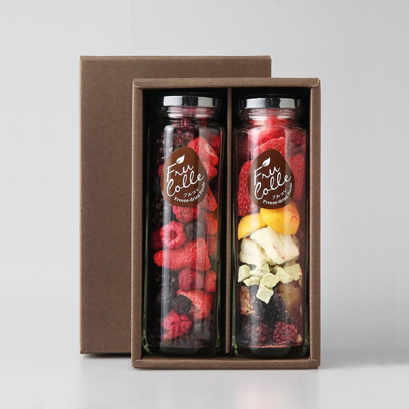 フリーズドライフルーツ 八角瓶2本セット スイーツ・お菓子・パン