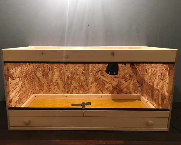 Yuk様専用 木製ケージ 90×45×45 サイズオーダー 爬虫類 小動物