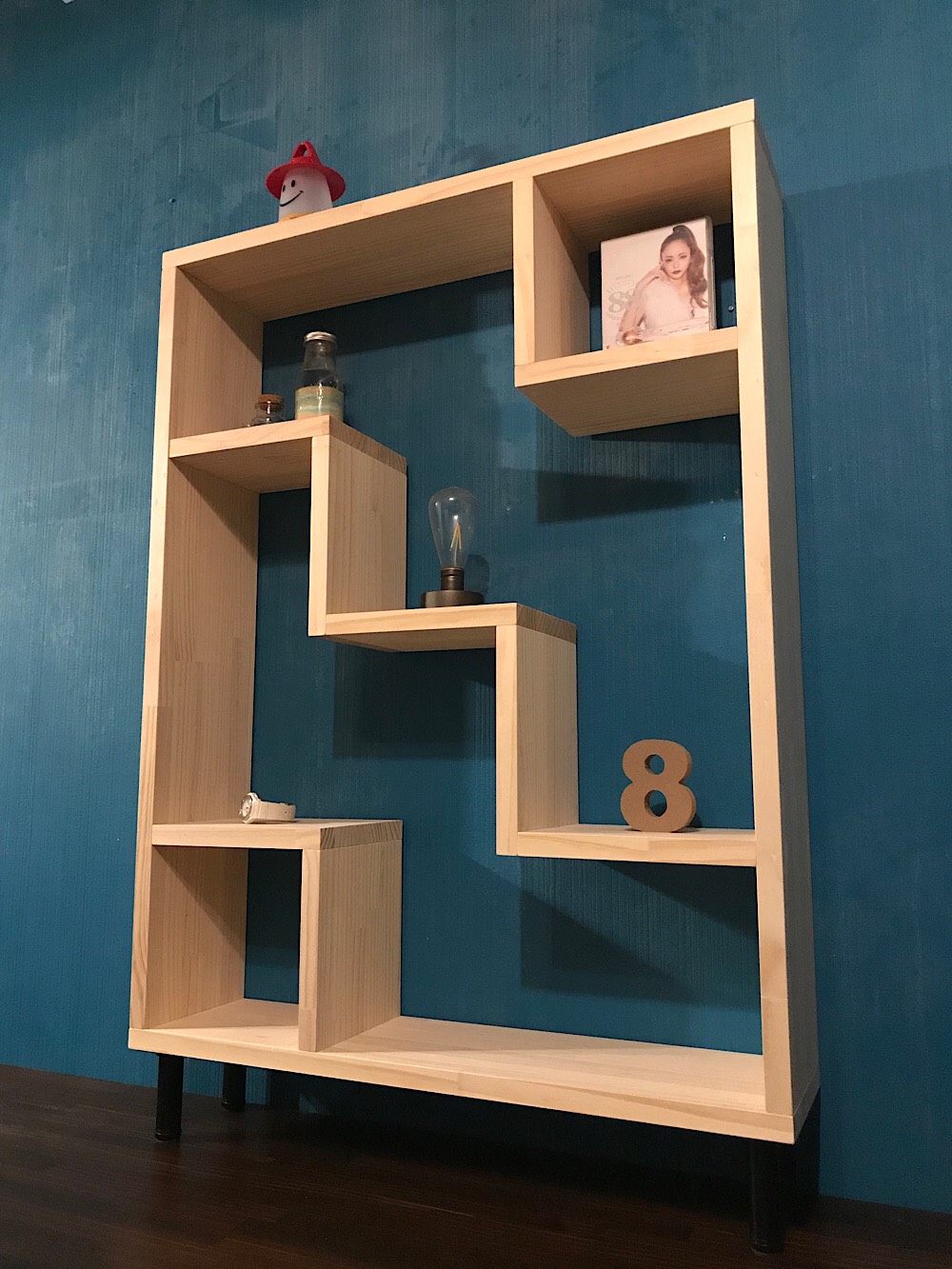 大特価祭 シェルフ ボックス 90cm パイン ナチュラル 固定脚 棚