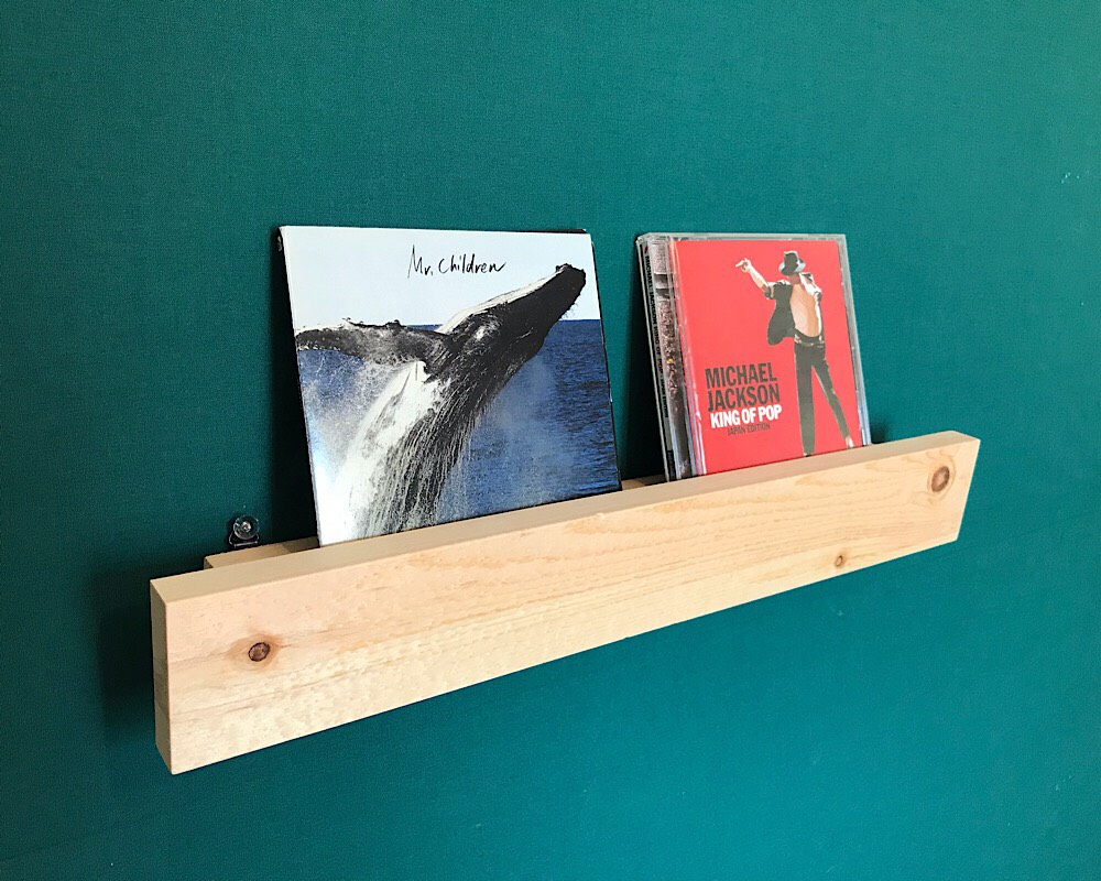 【送料無料】 ウォールシェルフ スキニー 45cm SPF ナチュラル