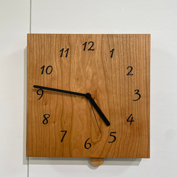 振り子時計〜ウォールナット、オーク、ブラックチェリー 3枚目の画像