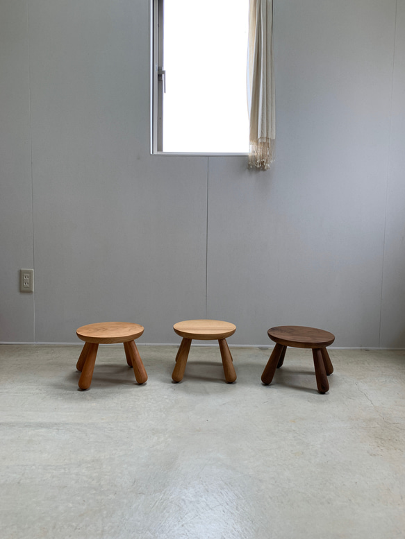 こどもスツール　子供椅子　子ども　スツールΦ270【受注製作品】 1枚目の画像