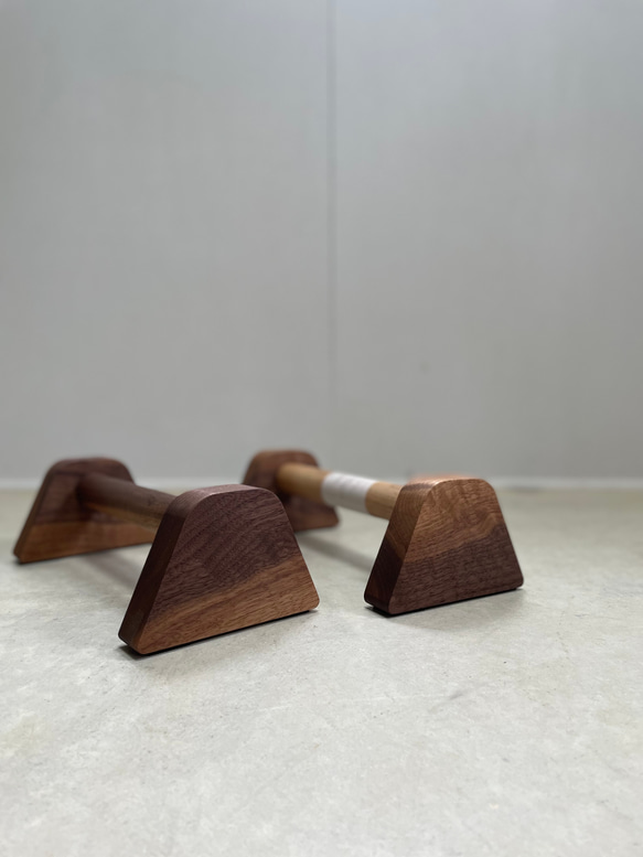 【受注製作品】木製プッシュアップバー　筋トレ　倒立バー 10枚目の画像