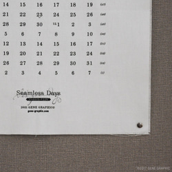 ［2024年版］おしゃれなファブリックカレンダー／（年間カレンダータペストリーウォールデコインテリア雑貨） 6枚目の画像