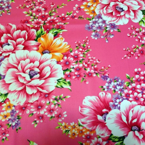 台湾花布pale(ピンク)はぎれ 160×50cm 00626 生地 MADAME 台湾花布pale(ピンク)はぎれ 160×50cm 00626 生地 MADAME