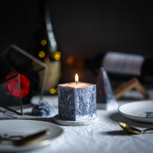 ソファーソウルグッズ手作りアロマセラピースクエアキャンドル