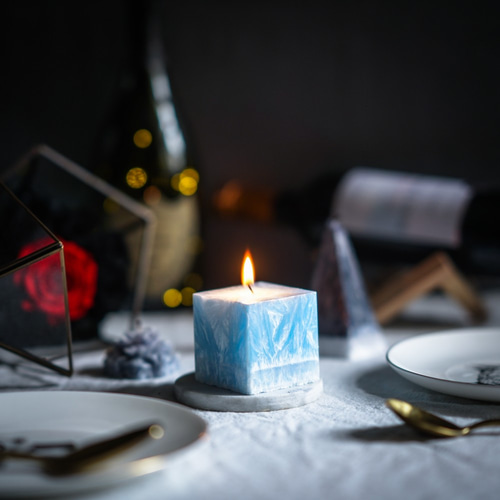 ソファーソウルグッズ手作りアロマセラピースクエアキャンドル