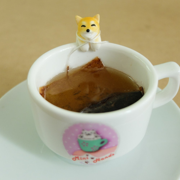 フルハウス - ブラックShiba Inu Cup  -  Shiba Inuティーバッグスタンド 7枚目の画像