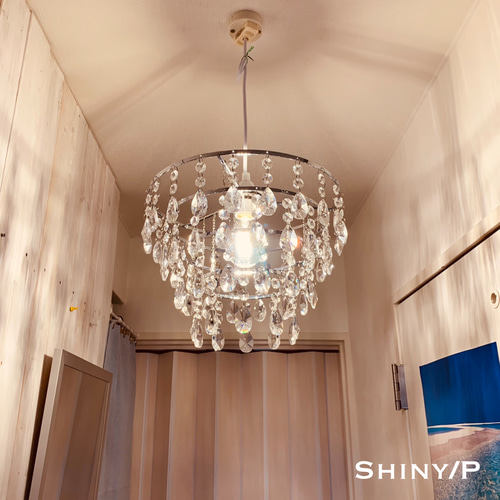天井照明 Shiny/P ペンダントライト シャンデリア クリスタル