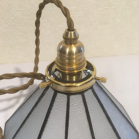 天井照明 ペンダントライト器具 真鍮ホルダー付 BRねじりコード 8枚目の画像