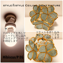 天井照明 Haibiscus/CEG シーリングライト 日本製E26ソケット LED電球対応 SALE 4枚目の画像