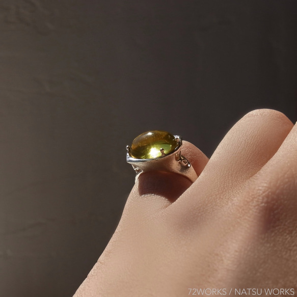 レモンクォーツ リング ＊ Lemon Quartz Ring 2枚目の画像