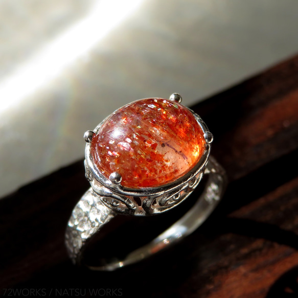 サンストーン・リング ＊ Sunstone Ring 0  [ 天然石アクセサリー ] 4枚目の画像