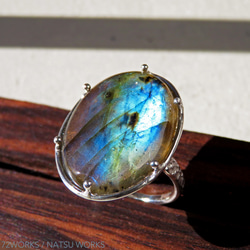 ラブラドライト・リング ＊ Labradorite Ring 0 5枚目の画像