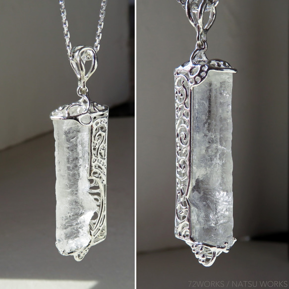 アイスクォーツ ネックレス ＊ Ice Quartz Necklace 2枚目の画像