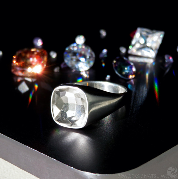 Gem Free Ring ＊ シルバーリング □ 1枚目の画像