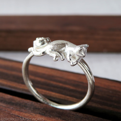 これじゃないのがいいねこリング ＊ Silver Cat Ring 4枚目の画像