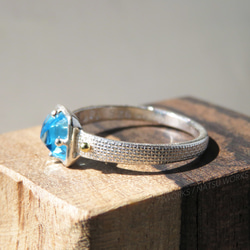 ブルートパーズ・リング ＊ Blue Topaz Ring □ 2枚目の画像