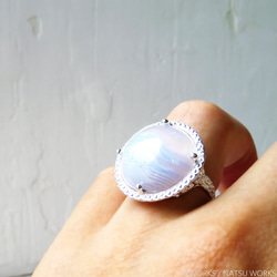 レースアゲート リング ＊ Agate Ring 4枚目の画像