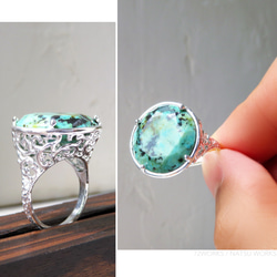 ターコイズ・リング ＊ Turquoise Ring ○ 2枚目の画像