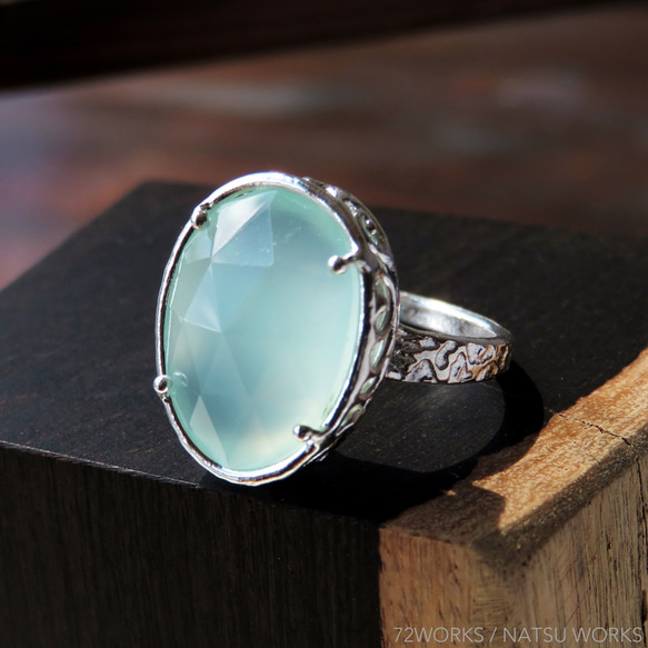 カルセドニー リング ＊ Chalcedony Ring 1枚目の画像